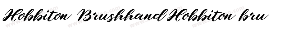 Hobbiton BrushhandHobbiton brush字体转换